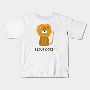 I love dogs Kids T-Shirt